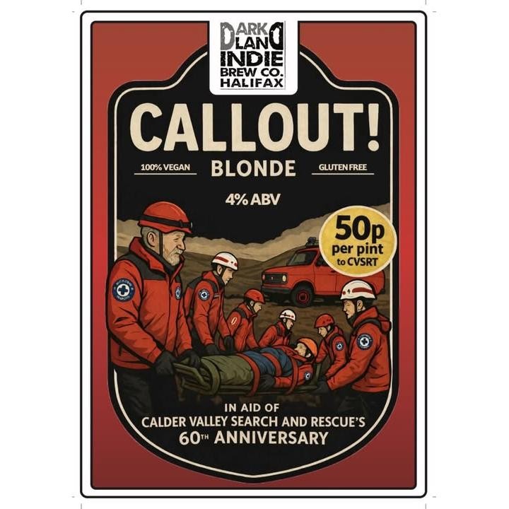 Dark Land Brewery - Callout Blonde advertising poster.